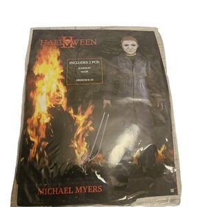Halloween II Michael Myers‎ Costume Kids Medium 8-10 Mask Jumpsuit Movie Horror